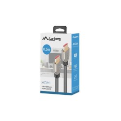 Kabel HDMI Lanberg M/M v2.1 0,5m 8K 60Hz czarny | PartsPC.pl