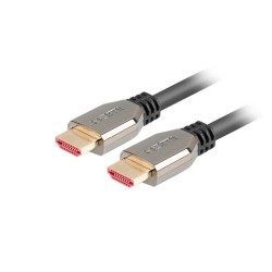 Kabel HDMI Lanberg M/M v2.1 1m 8K 60Hz czarny | PartsPC.pl