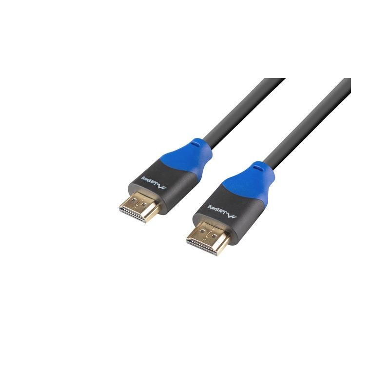 Kabel HDMI Lanberg M/M v2.0 4K pełna miedź 1m czarny Box | PartsPC.pl