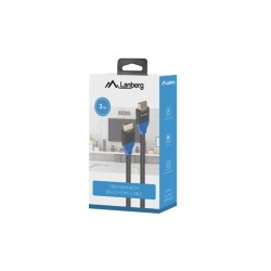 Kabel HDMI Lanberg M/M v2.0 4K pełna miedź 3m czarny Box | PartsPC.pl