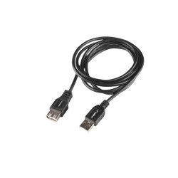 Przedłużacz USB-A Lanberg M/F 2.0 1m czarny box | PartsPC.pl
