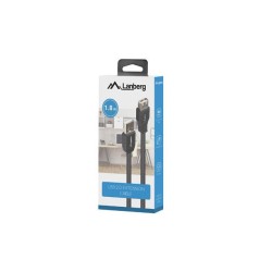 Przedłużacz USB-A Lanberg M/F 2.0 1.8m czarny box | PartsPC.pl