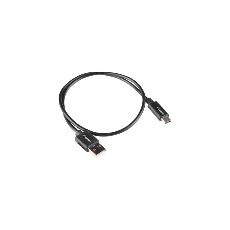 Kabel USB 2.0 Lanberg Type-C(M) - AM 1.8m czarny QC 3.0 BOX… | PartsPC.pl