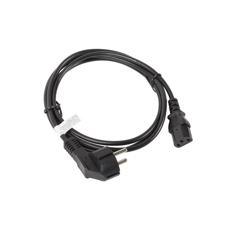 Kabel zasilający Lanberg CEE 7/7 - IEC 320 C13 1,8m czarny… | PartsPC.pl