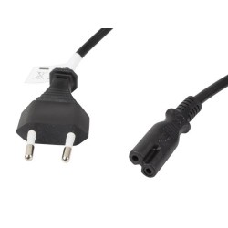 Kabel zasilający Lanberg CEE 7/16 - IEC 320 C7 EURO (radiowy… | PartsPC.pl