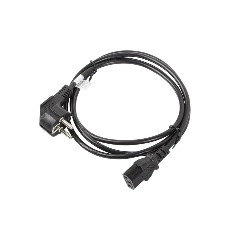 Kabel zasilający Lanberg CEE 7/7 - IEC 320 C13 1,8m VDE czar… | PartsPC.pl