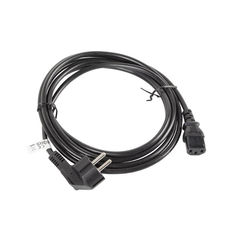 Kabel zasilający Lanberg CEE 7/7 - IEC 320 C13 3m VDE czarny… | PartsPC.pl