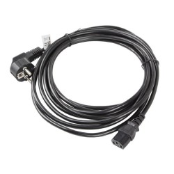 Kabel zasilający Lanberg CEE 7/7 - IEC 320 C13 5m VDE czarny… | PartsPC.pl