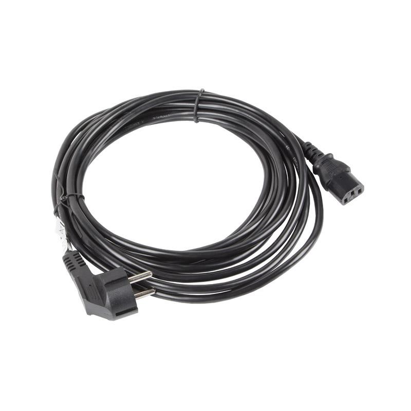 Kabel zasilający Lanberg CEE 7/7 - IEC 320 C13 5m VDE czarny… | PartsPC.pl