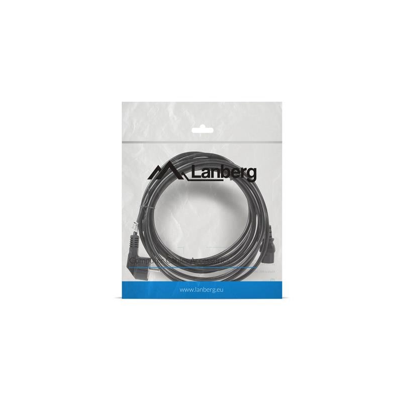 Kabel zasilający Lanberg CEE 7/7 - IEC 320 C13 5m VDE czarny… | PartsPC.pl