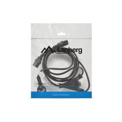 Kabel zasilający Y Lanberg CEE 7/7 - 2x IEC 320 C13 (2 zasil… | PartsPC.pl