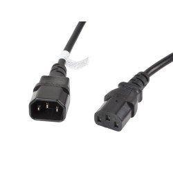 Przedłużacz kabla zasilającego Lanberg IEC 320 C13 - C14 3m … | PartsPC.pl