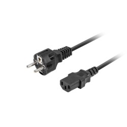 Kabel zasilający Lanberg CEE 7/7 - IEC 320 C13 1,8m czarny p… | PartsPC.pl
