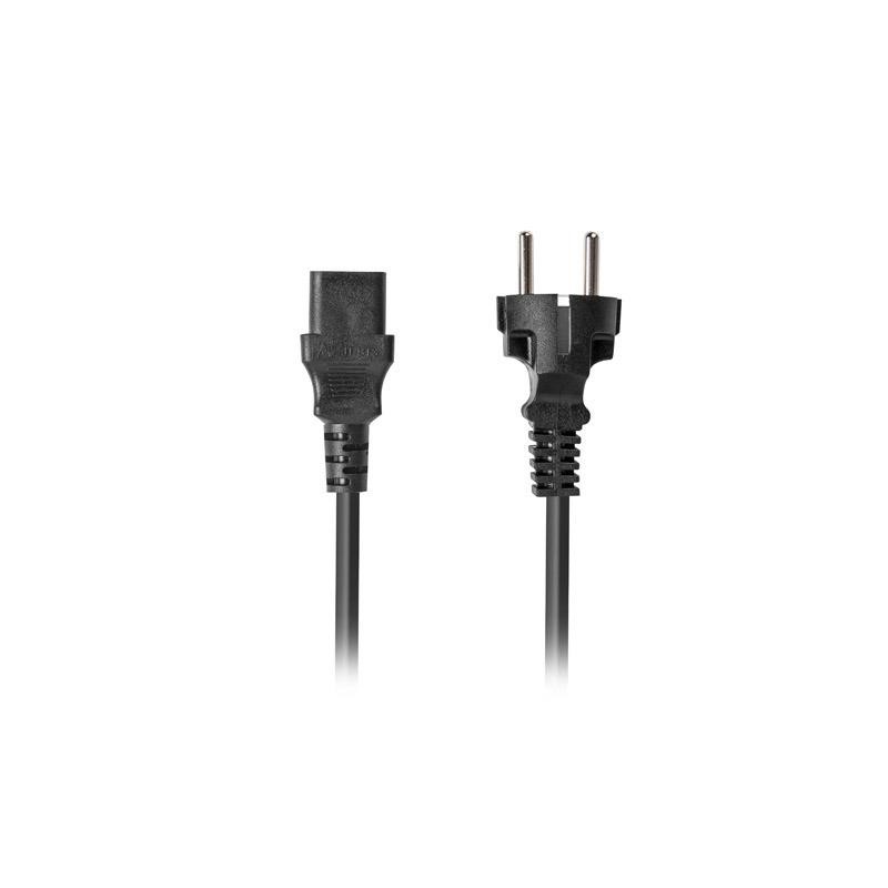 Kabel zasilający Lanberg CEE 7/7 - IEC 320 C13 1,8m czarny p… | PartsPC.pl