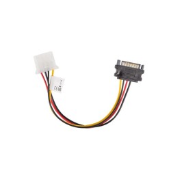 Kabel adapter Lanberg SATA zasilający(M) - Molex(F) 0,15m | PartsPC.pl