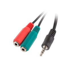 Kabel adapter Lanberg Minijack 3,5mm 4-pin (M) - 2x Minijack… | PartsPC.pl