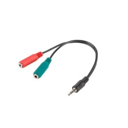 Kabel adapter Lanberg Minijack 3,5mm 4-pin (M) - 2x Minijack… | PartsPC.pl