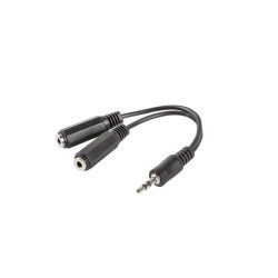 Kabel adapter Lanberg Minijack 3,5mm (M) - 2x Minijack 3,5mm… | PartsPC.pl