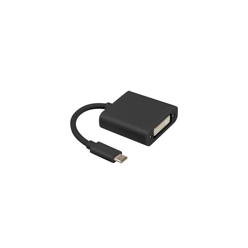 Kabel adapter Lanberg USB type-C(M) - DVI(F)(24+5) 0,15m Dua… | PartsPC.pl