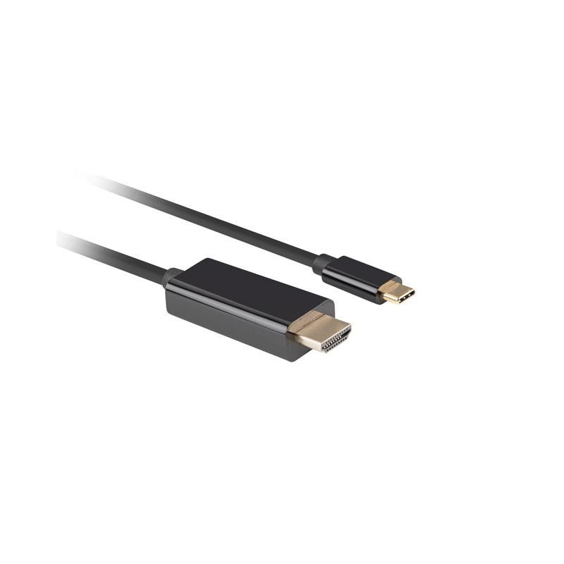 Kabel adapter Lanberg USB-C(M) - HDMI(M) 0,5m 4K 60Hz czarny… | PartsPC.pl