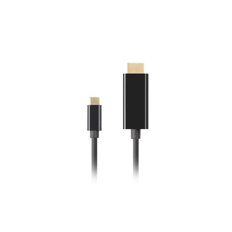 Kabel adapter Lanberg USB-C(M) - HDMI(M) 0,5m 4K 60Hz czarny… | PartsPC.pl