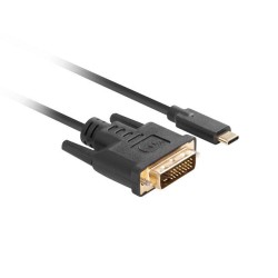 Kabel adapter Lanberg USB-C(M) - DVI-D(24+1) 3m czarny | PartsPC.pl