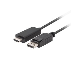 Kabel adapter Lanberg DisplayPort (M) V1.1 - HDMI (M) 5m cza… | PartsPC.pl