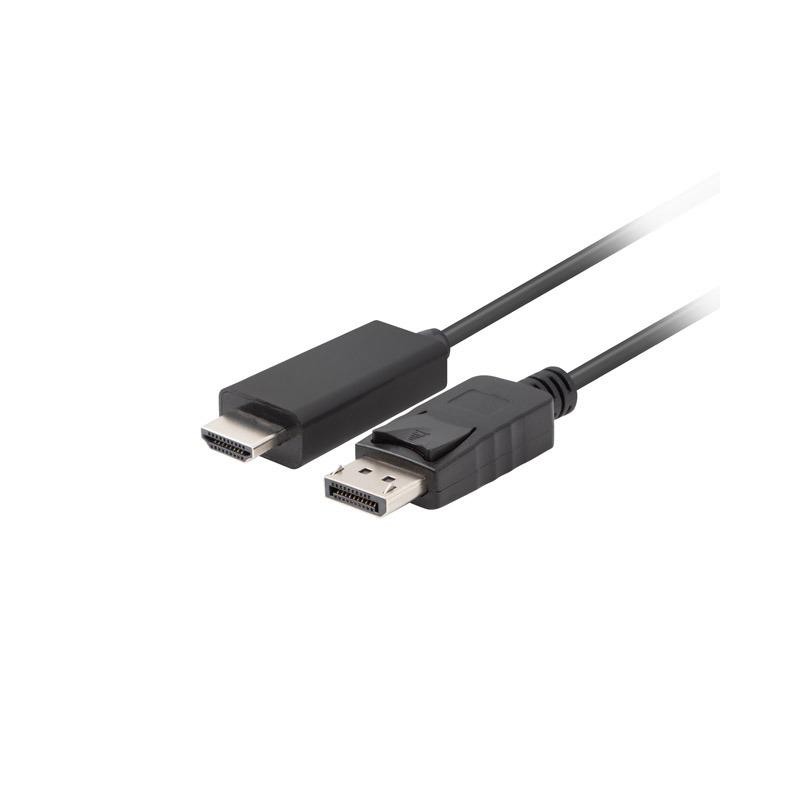 Kabel adapter Lanberg DisplayPort (M) V1.1 - HDMI (M) 5m cza… | PartsPC.pl