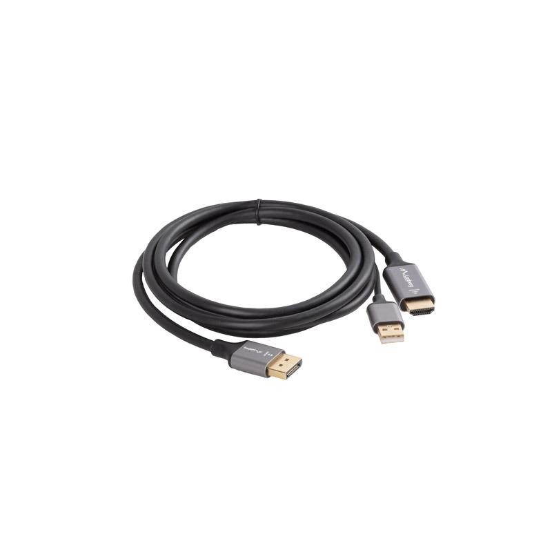 Kabel adapter Lanberg HDMI (M) - Displayport (M) 1,8M 4K cza… | PartsPC.pl
