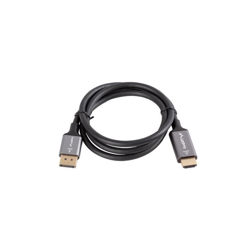 Kabel adapter Lanberg Displayport (M) - HDMI (M) 1M 4K czarn… | PartsPC.pl