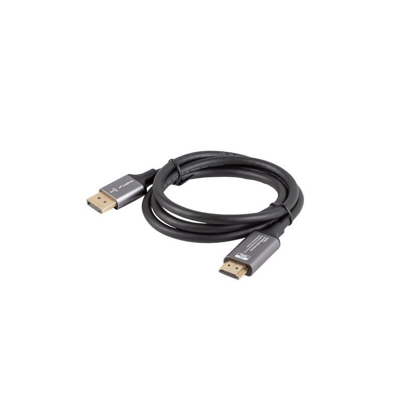 Kabel adapter Lanberg Displayport (M) - HDMI (M) 1M 4K czarn… | PartsPC.pl