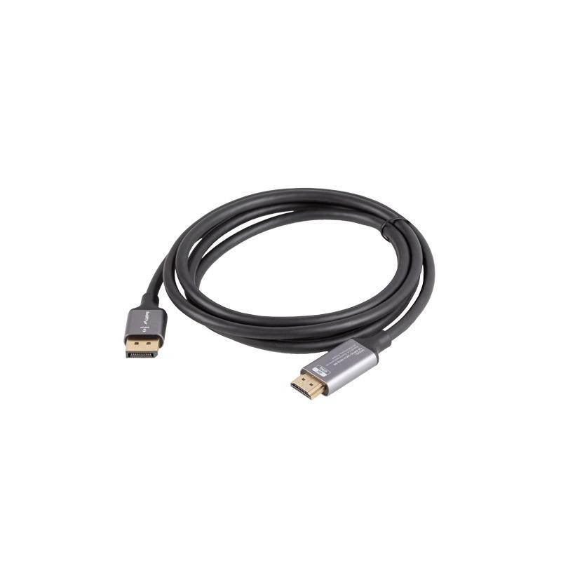 Kabel adapter Lanberg Displayport (M) - HDMI (M) 1,8M 4K cza… | PartsPC.pl