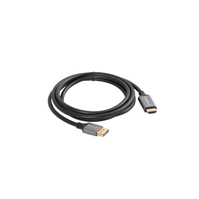 Kabel adapter Lanberg Displayport (M) - HDMI (M) 1,8M 4K cza… | PartsPC.pl
