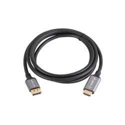 Kabel adapter Lanberg Displayport (M) - HDMI (M) 1,8M 4K cza… | PartsPC.pl