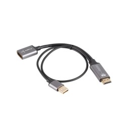 Kabel adapter Lanberg HDMI (M) - Displayport (F) 4K na kablu… | PartsPC.pl