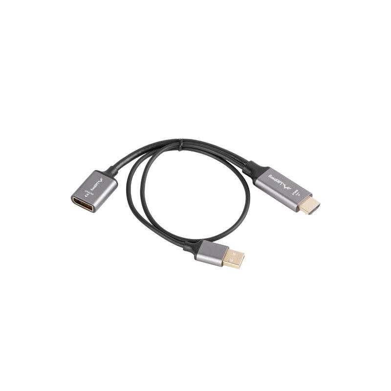Kabel adapter Lanberg HDMI (M) - Displayport (F) 4K na kablu… | PartsPC.pl