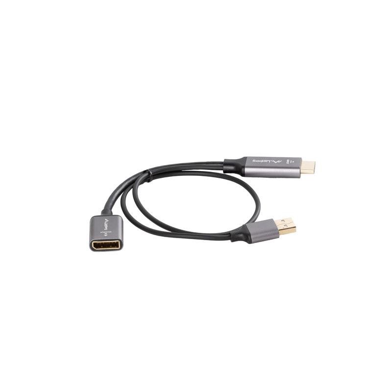 Kabel adapter Lanberg HDMI (M) - Displayport (F) 4K na kablu… | PartsPC.pl