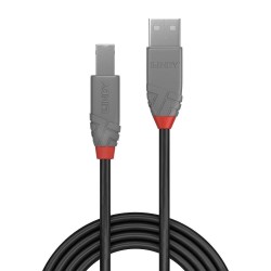 Kabel drukarkowy USB LINDY 2.0 A/M - B/M, Anthra Line 0,5m C… | PartsPC.pl