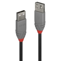 Przedłużacz USB 2.0 LINDY Type A Extension Cable, Anthra Lin… | PartsPC.pl