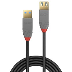 Przedłużacz USB 3.1 LINDY Gen1 Extension A/A, Anthra 2m Blac… | PartsPC.pl