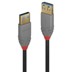 Przedłużacz USB 3.1 LINDY Gen1 Extension A/A, Anthra 2m Blac… | PartsPC.pl