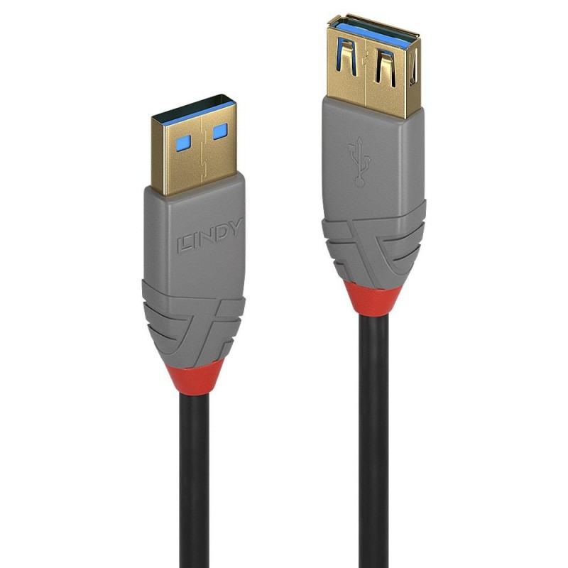 Przedłużacz USB 3.1 LINDY Gen1 Extension A/A, Anthra 2m Blac… | PartsPC.pl