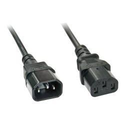Przedłużacz kabla zasilającego LINDY 3 Pin C14 - C13 2m Blac… | PartsPC.pl