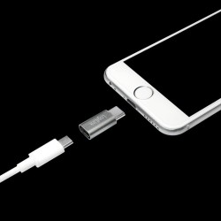 Adapter LogiLink AU0041 USB-C na Micro USB srebrny | PartsPC.pl