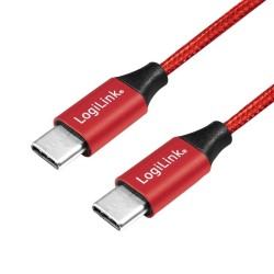 Kabel USB 2.0 LogiLink CU0156 USB-C - USB-C, M/M, czerwony, … | PartsPC.pl