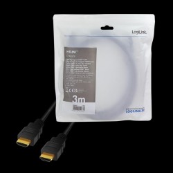 Kabel HDMI LogiLink CH0079 v2.1 GOLD, 3m