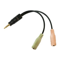 Adapter audio stereo LogiLink CA0021 3,5mm jack (M) 2x 3,5mm… | PartsPC.pl