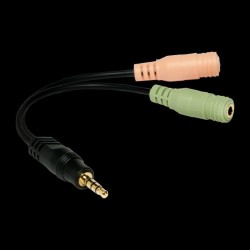Adapter audio stereo LogiLink CA0021 3,5mm jack (M) 2x 3,5mm… | PartsPC.pl
