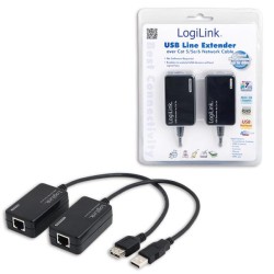 Extender LogiLink UA0021D USB przez RJ45 do 60m | PartsPC.pl