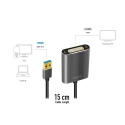 Adapter USB 3.0 do DVI LogiLink UA0232 | PartsPC.pl